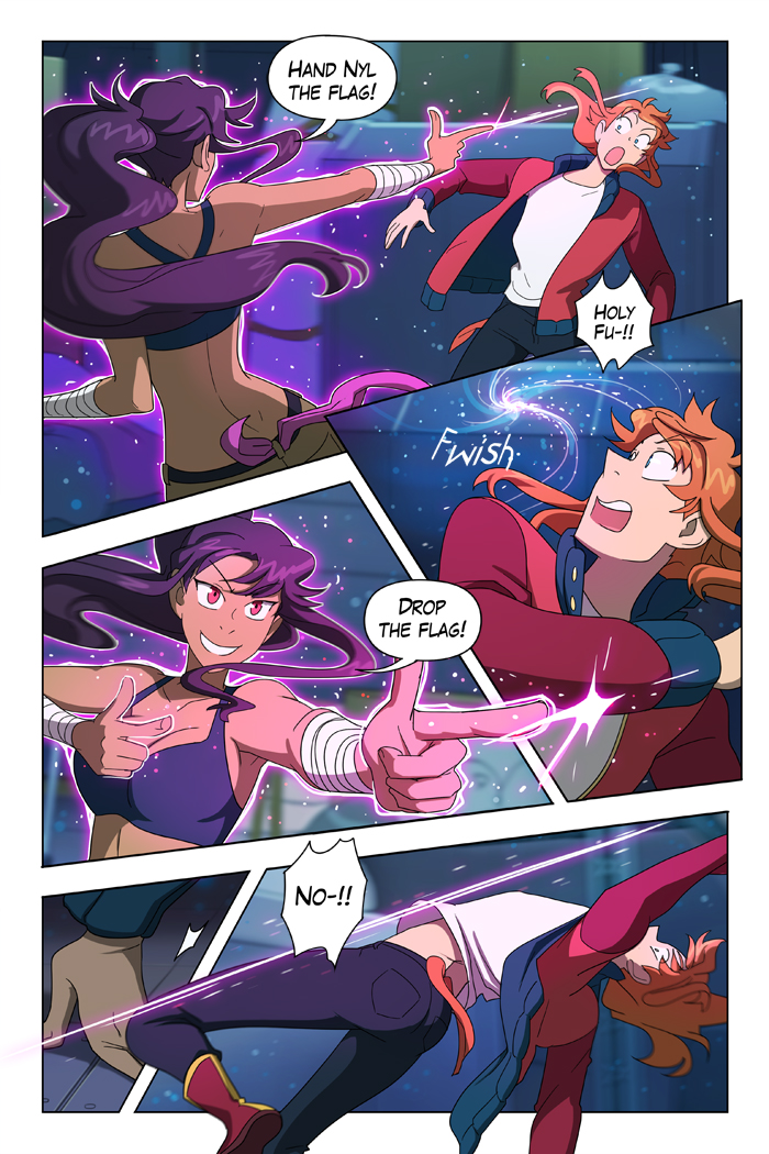 Pew pew no time to stare at them boobs