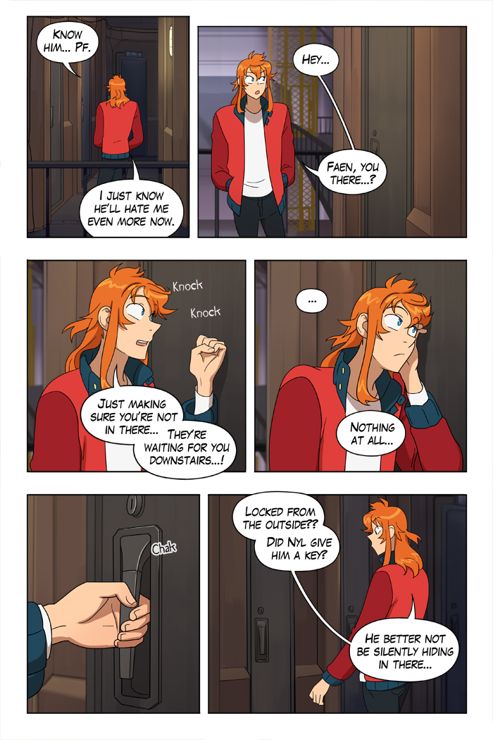 Faen: *Bodily keeps the door shut while making absolutely no sound*